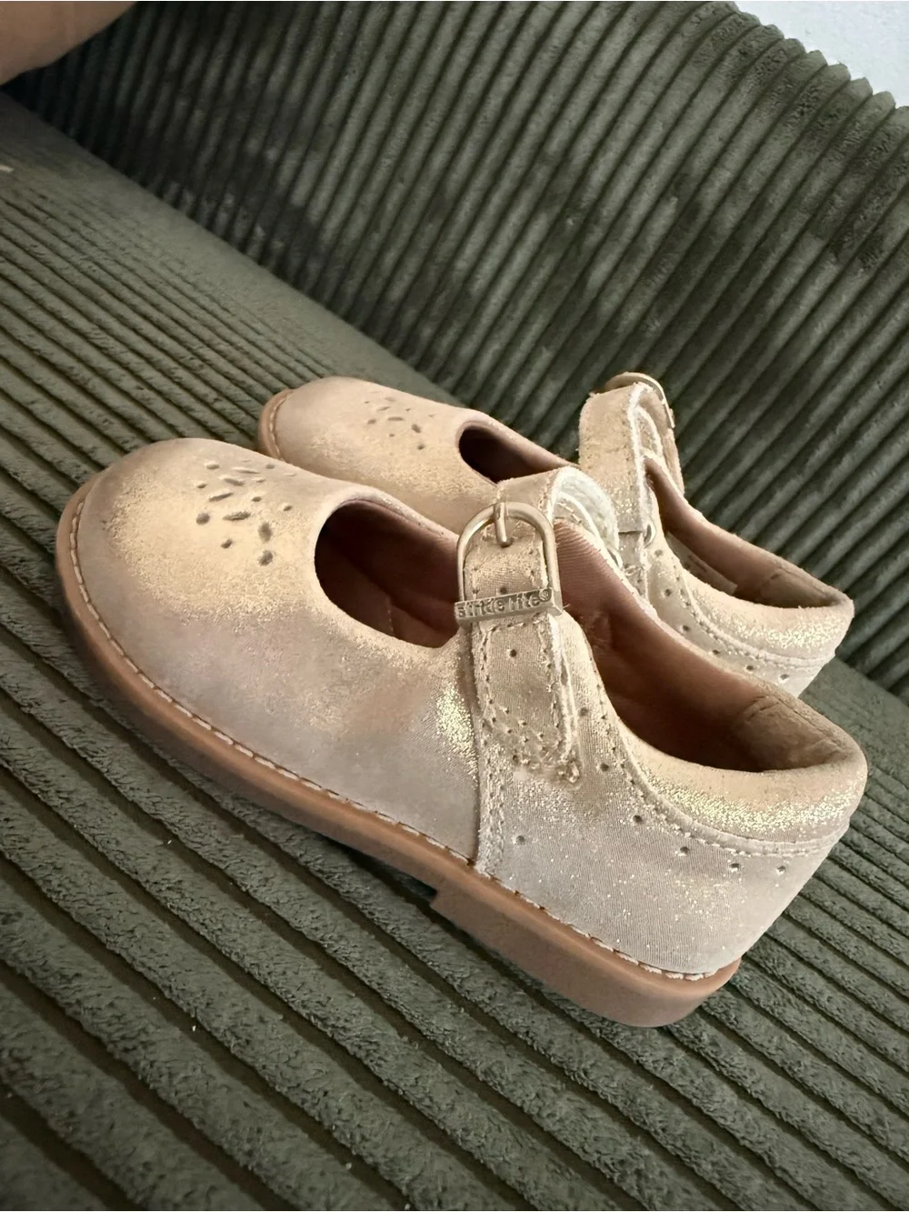 Stride Rite Toddler Mara Mary Jane Size 7 in Champagne ✨ No Box